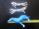 3 Chevaux Cheval Miniatures Décoratives Objets Vitrine Décoration Maison Home Décor Animal Horses 1 Céramique 2 Argenté - Animals