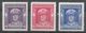 Philippines 1948. Scott #519-521 (MNH) General Douglas MacArthur - Philippines