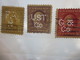 3 Timbres Stamps United States Of America USA Amérique Perforés Perforé Perforés Perfin Perfins Perforated Perforations. - Perfin