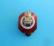 YUGOSLAVIA KINGDOM ASSOC. OF LOCOMOTIVE ENGINEERS Slovenia Ljubljana Pre-WW2 Enamel Buttonhole Pin Badge * Train Railway - Transportation