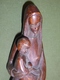 Vierge Sculptée En Bois. Hauteur 27 Cm. - Religion & Esotérisme