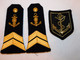 Delcampe - ANCIENNE CASQUETTE GENDARMERIE MARITIME + PAIRE EPAULETTES + PATCH --  TRES BEL ETAT !! - Police & Gendarmerie