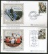 Great Britain 1987 St. John Ambulance Brigade Health First Aid Benham Silk FDCs #  13404 - Secourisme