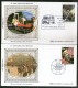 Great Britain 1987 St. John Ambulance Brigade Health First Aid Benham Silk FDCs #  13404 - Secourisme