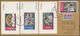 Br Adschman / Ajman: 1970 (5.1.), Apollo Programme Complete Set Of Seven Special Imperforate Miniature - Adschman