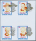 ** Adschman / Ajman: 1971, CELEBRITIES - 6 Items; Collective Single Die Proofs For The Set In Crossed G - Ajman