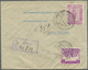 Br Afghanistan: 1938, Two Registered Covers From "KABOUL" With Large Units Of 2 Pl. Black On Reverse To - Afghanistan