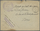 Br Alawiten-Gebiet: 1924. Rougly Opened, Slightly Shortend Stampless Envelope Addressed To Paris Cancel - Lettres & Documents