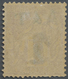 * Annam Und Tongking: 1888, 1 C. On 2 C. Red/brown Unused With Double Overprint "A & T 1". - Autres & Non Classés