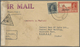Delcampe - Br Bahrain: 1941-43, Three Censored Airmail Covers To India With Censore Strips And Triangle Handstamps - Bahrain (1965-...)