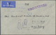 Br Bahrain: 1948. Registered Air Mail Envelope Addressed To Bombay Bearing SG 52, 1a On 1d Pale Red (3) - Bahrain (1965-...)