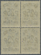 ** Batum: 1920, 25 R On 10 K On 7 K Overprint "British Occupation" On Block Of Four, Partially Seperate - Batum (1919-1920)