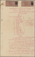 Br Birma / Burma / Myanmar: 1940/1947 (ca.), Two Fiscal Documents Bearing Different Court Fee KGVI Stam - Myanmar (Burma 1948-...)