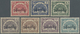 ** Birma / Burma / Myanmar: 1952. Set Of TELEGRAPH STAMPS "Peacock" Overprinted. Seven Values: 1A, 2As, - Myanmar (Burma 1948-...)