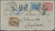 Brfst/Br Ceylon / Sri Lanka: 1873. Part Cover Addressed To Ceylon Bearing Italy Yvert 19, 40c Rose, Yvert 23, - Sri Lanka (Ceylon) (1948-...)