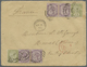 Br Ceylon / Sri Lanka: 1890. Envelope Addressed To France Bearing SG 195, 5c Dull Purple (4) And SG 197 - Sri Lanka (Ceylon) (1948-...)