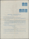 GA Ceylon / Sri Lanka: 1944, Postal Stationery Aigraph With Five Times KGVI. 10 C. Blue, Used With Long - Sri Lanka (Ceylon) (1948-...)