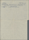GA Ceylon / Sri Lanka: 1946, AIR LETTER KGVI 10c. Four Impressions In Pale Blue On White Paper With Ins - Sri Lanka (Ceylon) (1948-...)