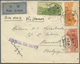 China: 1933, Great Wall Airmails 25 C., 30 C. And $1 Tied "SHANGHAI 26.2.36" To Small Size Air Mail - Autres & Non Classés
