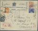 Br China - Portomarken: 1932. Registered Illustrated Envelope (faults/tear At Top) Headed 'Nestle And A - Strafport