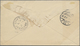 GA China - Shanghai: 1897, Envelope 2 C. Canc. Grill W. On Reverse „SHANGHAI LOCAL POST C JA 14 97“ In - Andere & Zonder Classificatie