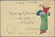 GA China - Ganzsachen: 1898, Two Stationery Cards CIP 1 C. With Paintings On Reverse Used „MENGTSZ“, On - Postcards