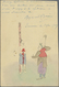GA China - Ganzsachen: 1898, Two Stationery Cards CIP 1 C. With Paintings On Reverse Used „MENGTSZ“, On - Postkaarten