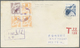 Br Hongkong - Besonderheiten: 1950/1972, Underpaid Taxed Covers (6) Inc. Triangular Boxed "T" (3), Two- - Andere & Zonder Classificatie