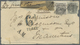 Br Indien: 1865. Envelope (faults) Addressed To Mauritius Bearing SG 45, 4a Black (pair) Tied By '65' I - Andere & Zonder Classificatie