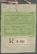 Br Syrien: 1930, Buildings And Landscapes 50 Pia And 1925 25 Pia And 10 Pia On Regitered Package-label - Syria