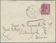 Br Labuan: 1912. Envelope (faults/tears) Addressed To England Bearing Straits Settlements SG 155, 4c Du - Other & Unclassified