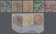 O/Brfst Malaiische Staaten - Straits Settlements: 1856-65: Group Of Eight Indian QV Stamps Used In Malacca, - Straits Settlements