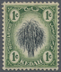 * Malaiische Staaten - Kedah: 1912 1c. Black & Green, Variety WATERMARK INVERTED AND REVERSED, Mounted - Kedah