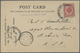 Br Malaiische Staaten - Kedah: 1919, 4 C Rose Single Franking On Business Postcard, Tied By Double-circ - Kedah
