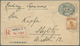 GA China - Ganzsachen: 1925, Letter Card 3 C. Uprated Junk 1 C., 3 C. (3), 5 C. (pair) Canc. "HARBIN K2 - Postkaarten