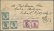 GA China - Ganzsachen: 1925, Letter Card 3 C. Uprated Junk 1 C., 3 C. (3), 5 C. (pair) Canc. "HARBIN K2 - Postkaarten