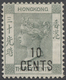 * Hongkong: 1898, 10 C. On 30 C. Grey-green, Unused, Fresh Colour, Tiny Spots On Reverse, Otherwise Fi - Other & Unclassified