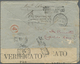 Br China - Incoming Mail: 1916, Brazil To Peking Transit Blocked In Italy Due To WWI: 500 R. (RC) Tied - Other & Unclassified