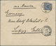 Br China - Besonderheiten: German Offices, Forerunners, Crown/eagle 20 Pf. Blue Tied "KDPA SHANGHAI 20/ - Other & Unclassified