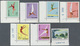 ** China - Volksrepublik: 1972/74, Four Sets And Single Definitive, Margin Or Corner Margin Copies, Som - Other & Unclassified