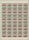 ** Dubai: 1963, Airmail Definitives "Falcon", 20np. To 1r. Imperforate, Complete Set Of Eight Values, S - Dubai