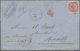 Br Französisch-Indien: 1868, 80c. Rose "Eagle", Single Franking On Lettersheet From Pondicherry To Mars - Brieven En Documenten
