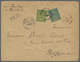 Br Französisch-Indien: 1898. Envelope (creases) To France Bearing Yvert 4, 5c Green And Yvert 7, 20c Ye - Brieven En Documenten