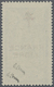 O Französisch-Indien: 1943, FRANCE LIBRE Overprint, Double Surcharge (in Red And In Blue) On 20ca. Blu - Used Stamps