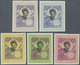 (*) Französisch-Indochina: 1907, Woman From Cambodia, Five Color Proofs, Without Declaration Of Value In - Brieven En Documenten