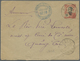 GA Französisch-Indochina: 1913, 10 Cent. Stat. Envelope With Blue "POSTE RURAL PROVINCE DE QUANG / FUNG - Covers & Documents