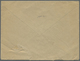 GA Französisch-Indochina: 1913, 10 Cent. Stat. Envelope With Blue "POSTE RURAL PROVINCE DE QUANG / FUNG - Covers & Documents