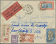 Delcampe - Französisch-Indochina: 1929/37, Indochine-Saigon-Burma Three Better Franked Registerd Covers, All Se - Brieven En Documenten