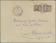 GA Französisch-Indochina: 1934. Indo-China Postal Stationery Envelope 5c Violet Upgraded With Lndo-Chin - Brieven En Documenten