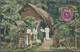 Br Französisch-Indochina - Portomarken: 1916. Picture Post Card (fmall Faults)of 'Native Village, Ceylo - Strafport